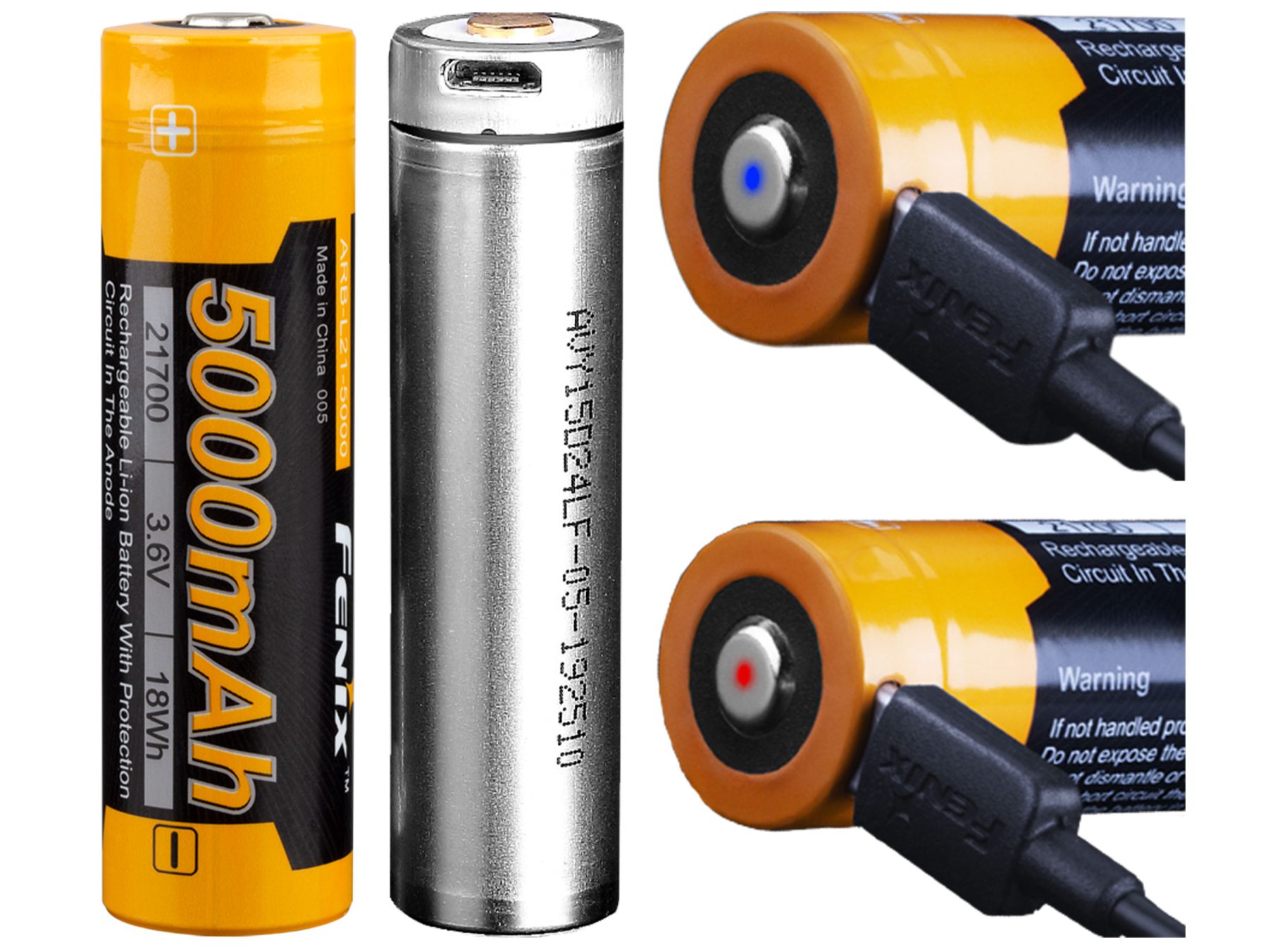 Akumulator Fenix USB ARB-L21U (21700 5000 mAh 3,6 V) - obrazek 6