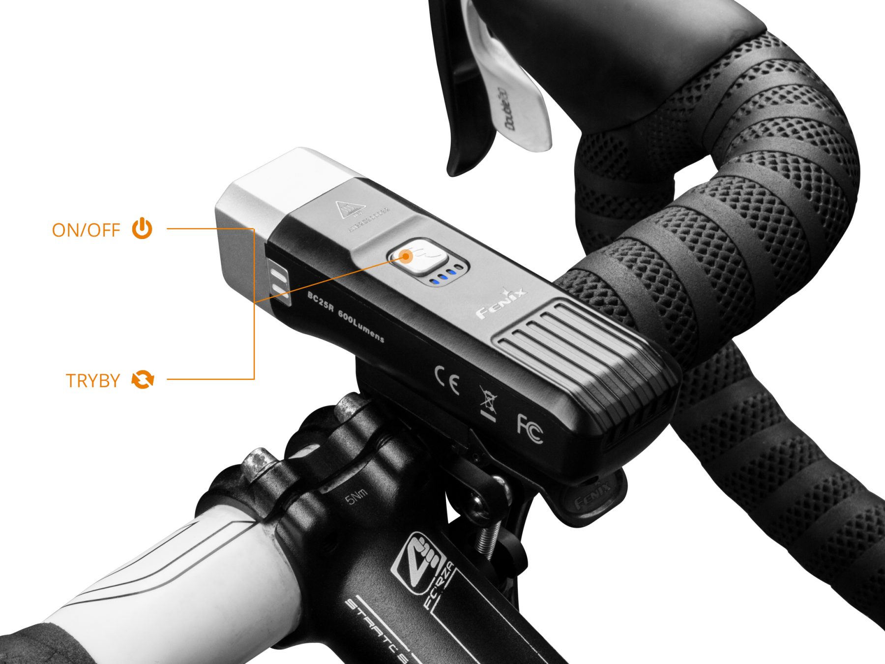 Lampa rowerowa Fenix BC25R - obrazek 3