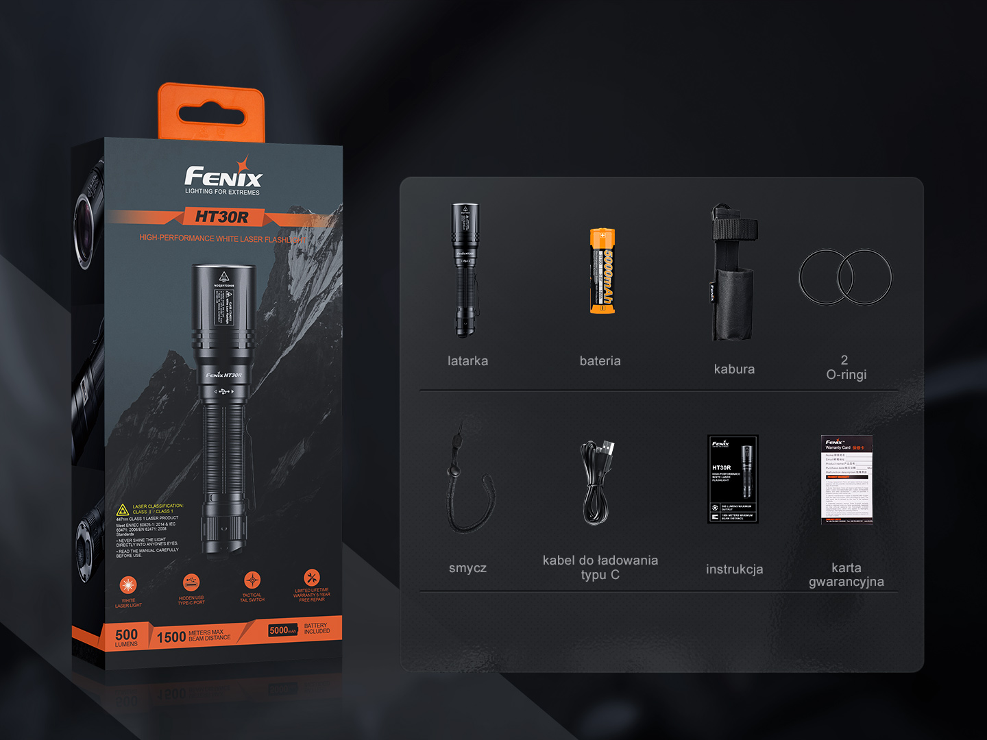 Latarka laserowa Fenix HT30R - obrazek 12
