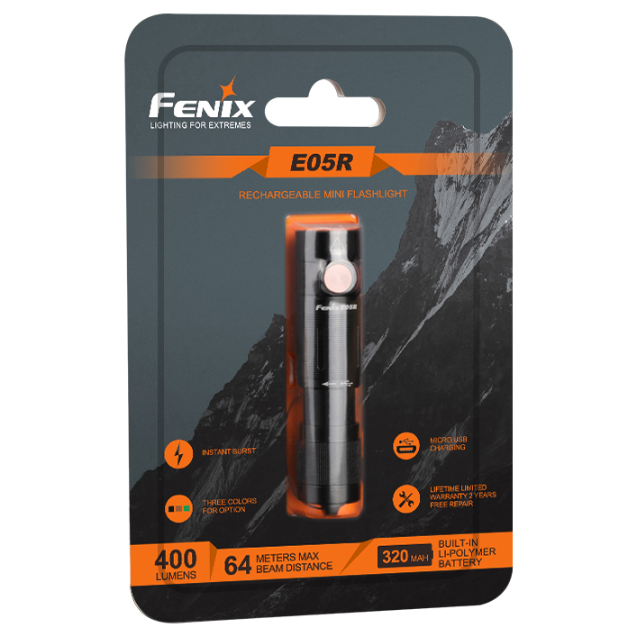 Latarka LED Fenix E05R czarna - obrazek 12