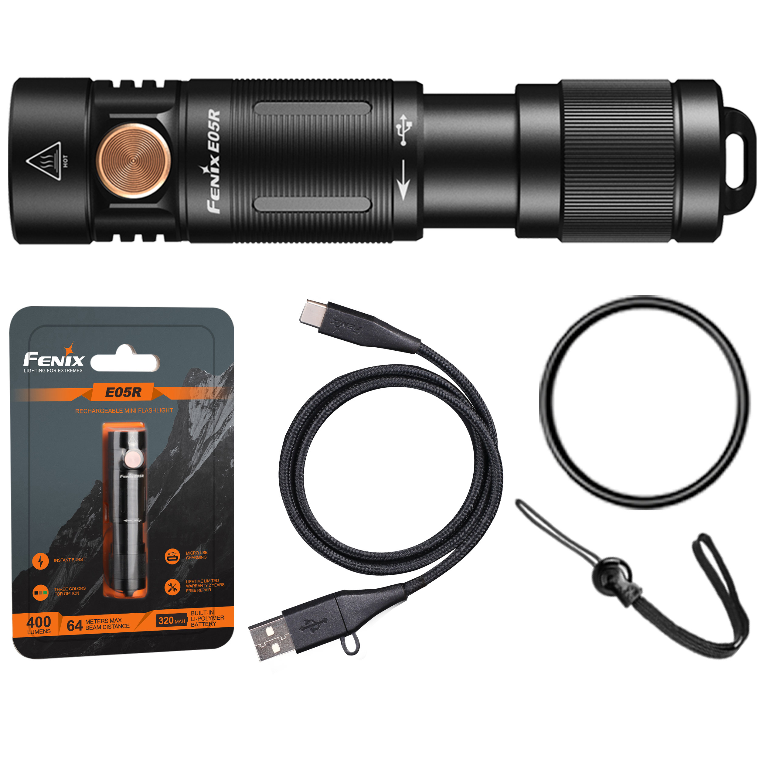 Latarka LED Fenix E05R czarna - obrazek 14