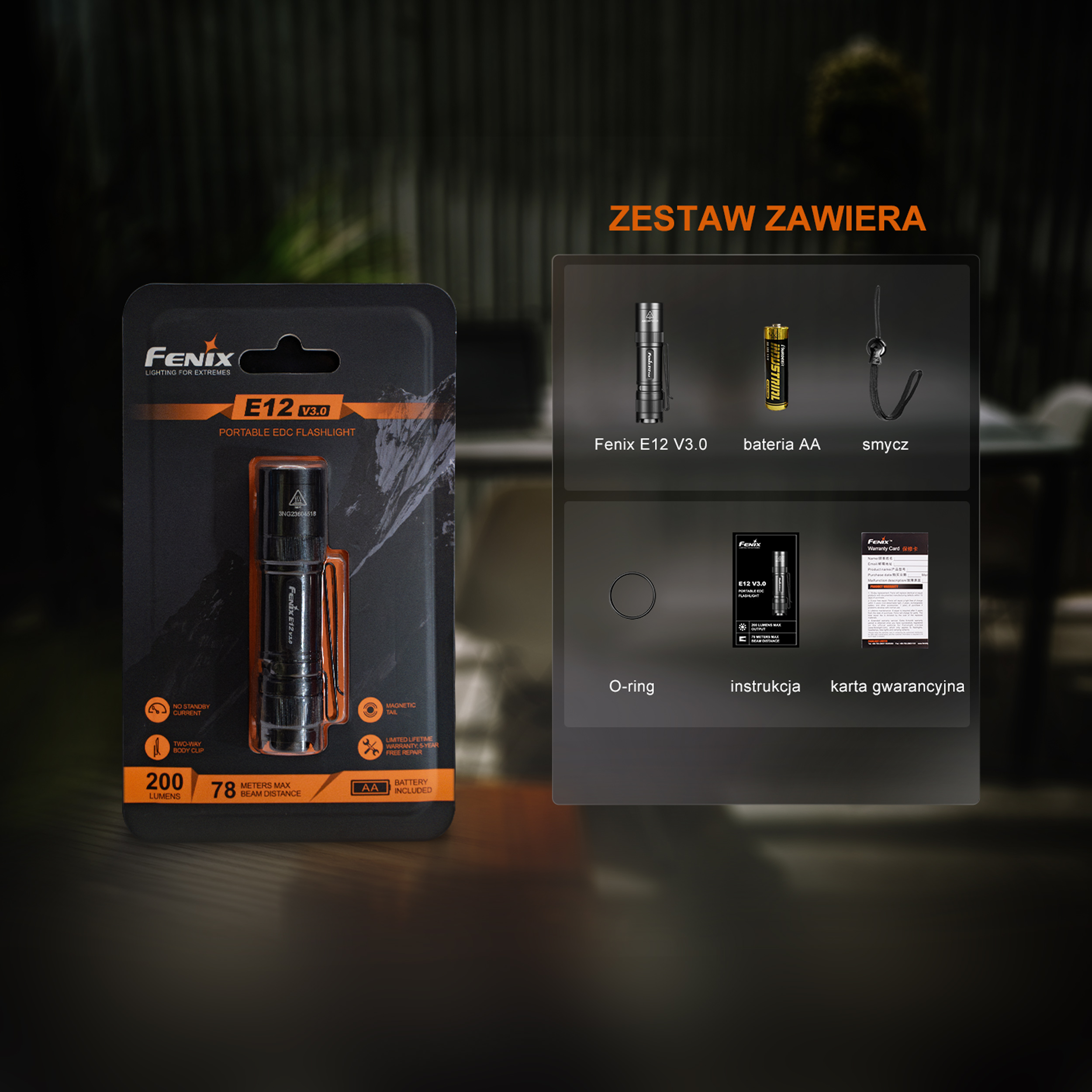 Latarka LED Fenix E12 V3.0 - obrazek 9