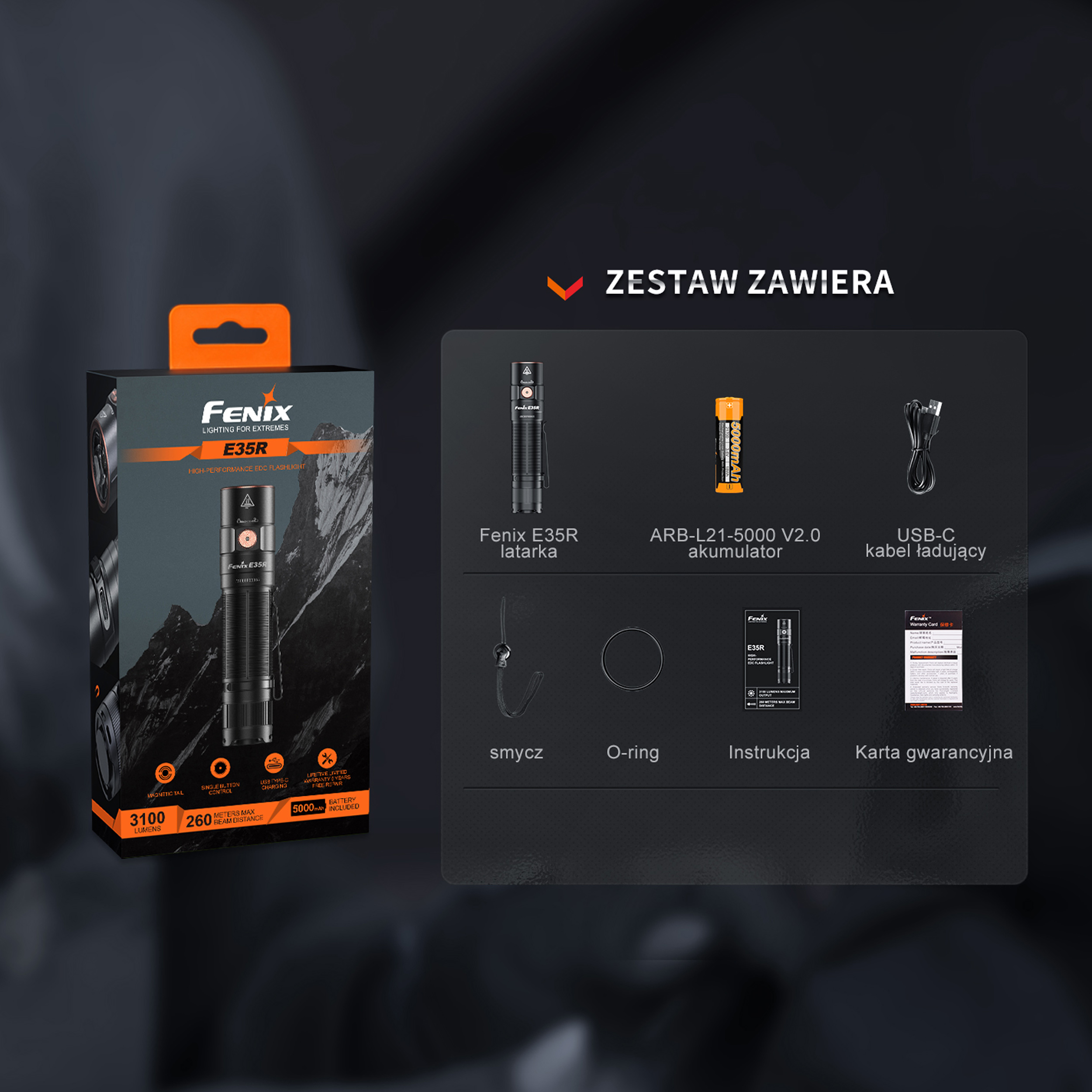 Latarka LED Fenix E35R - obrazek 9