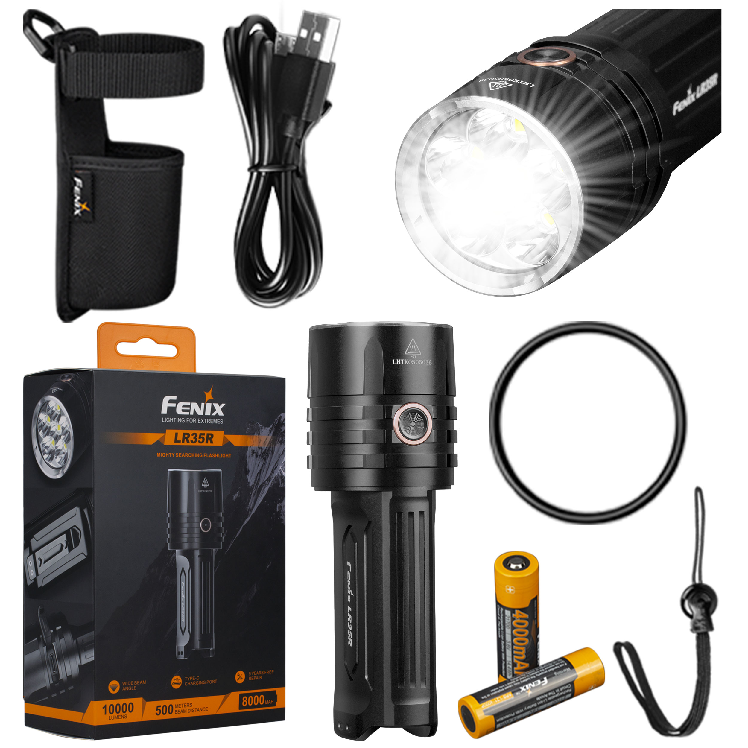 Latarka LED Fenix LR35R czarna - obrazek 21
