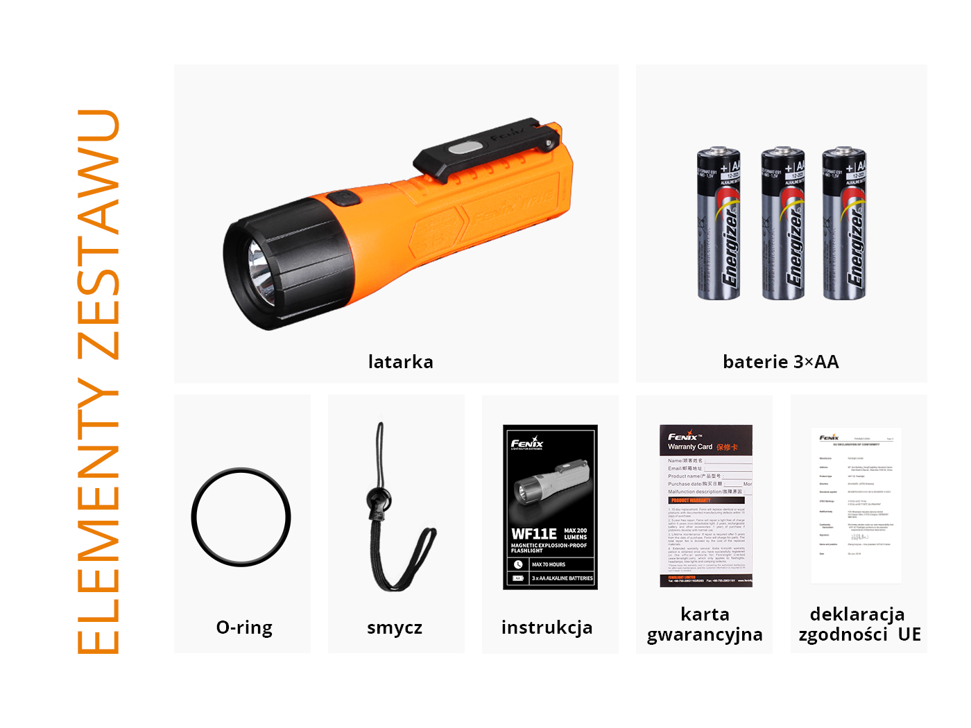Latarka strażacka LED Fenix WF11E - obrazek 17