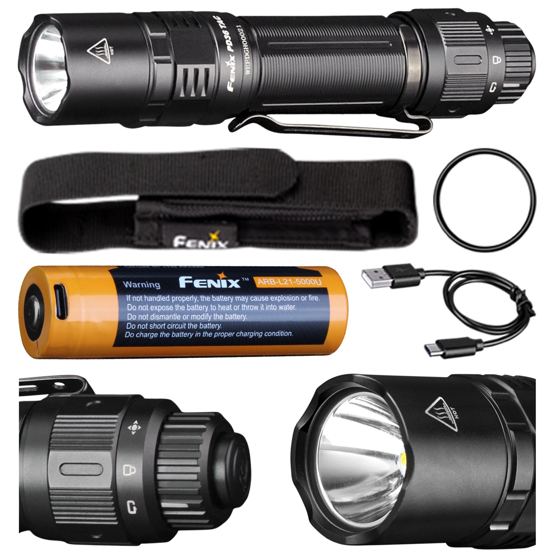 Latarka taktyczna LED Fenix PD36 Tac - obrazek 10