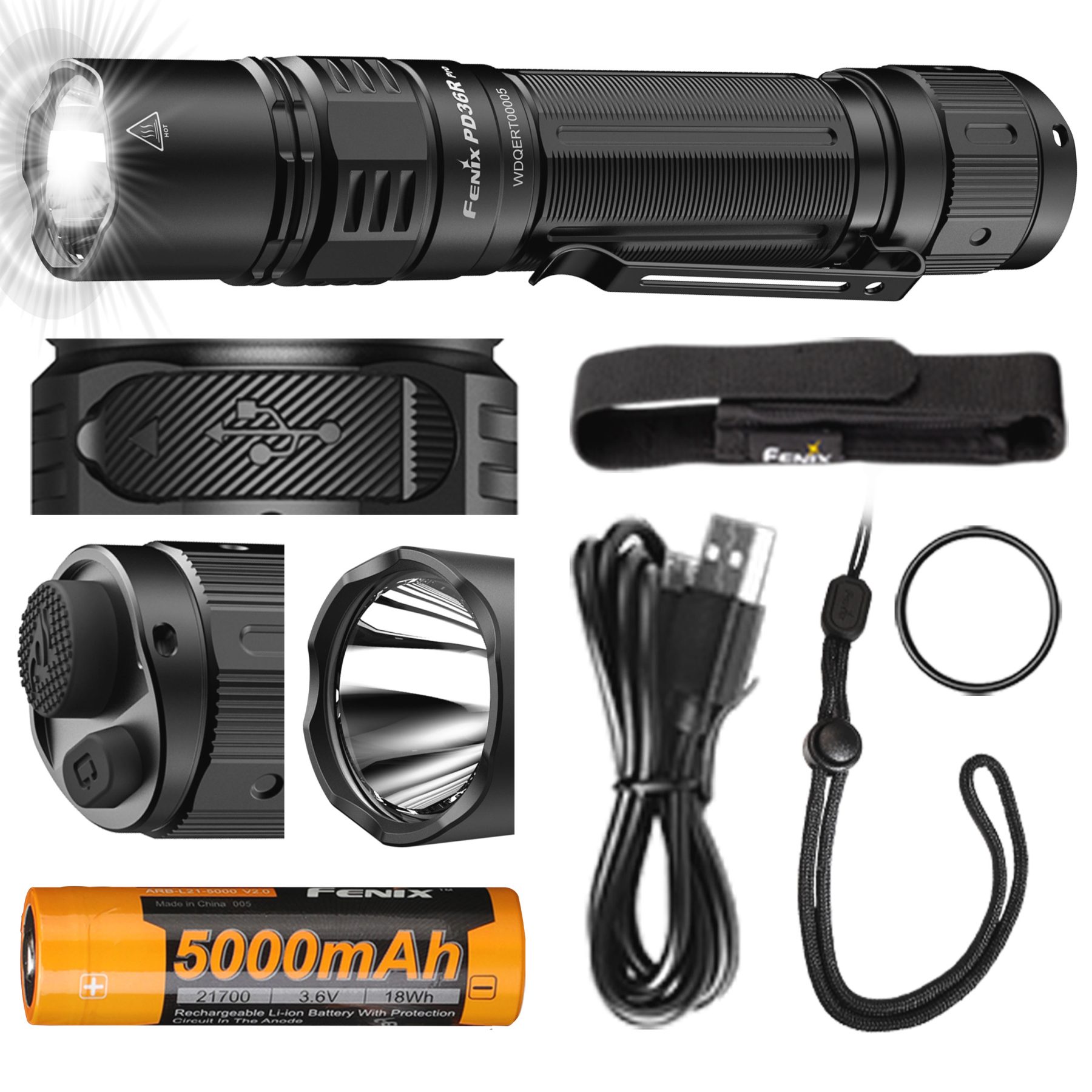 Latarka taktyczna LED Fenix PD36R Pro - obrazek 13