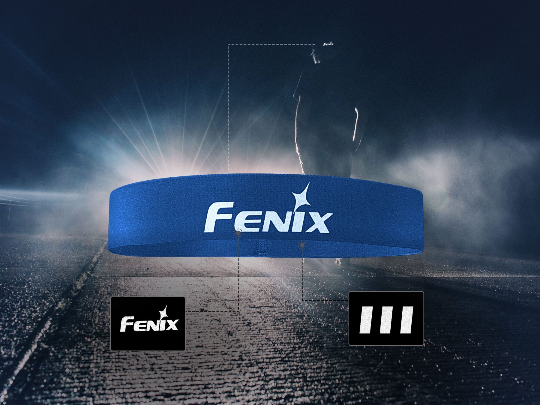 Opaska na głowę Fenix AFH-10 niebieska - obrazek 5