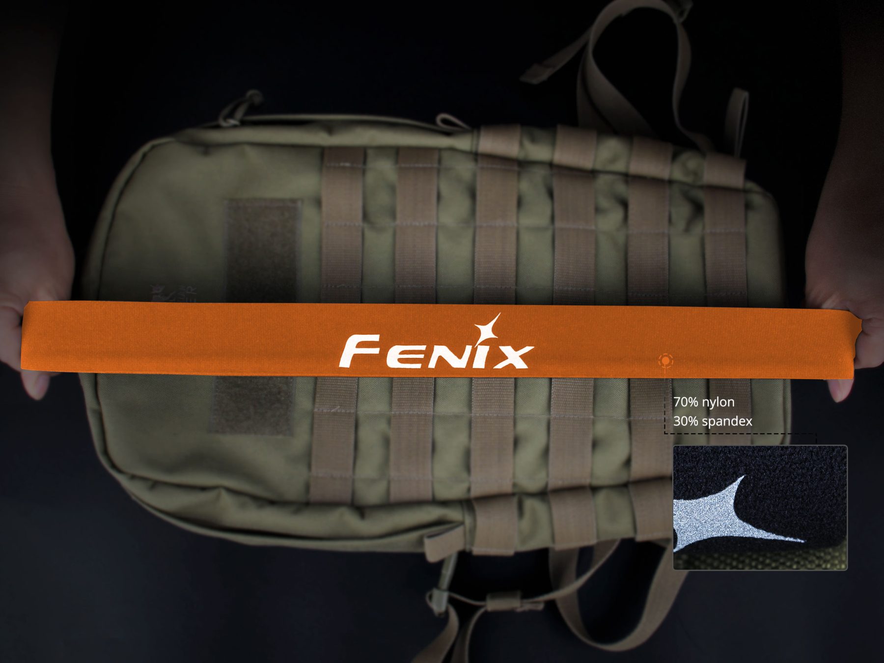 Opaska na głowę Fenix AFH-10 pomarańczowa - obrazek 5