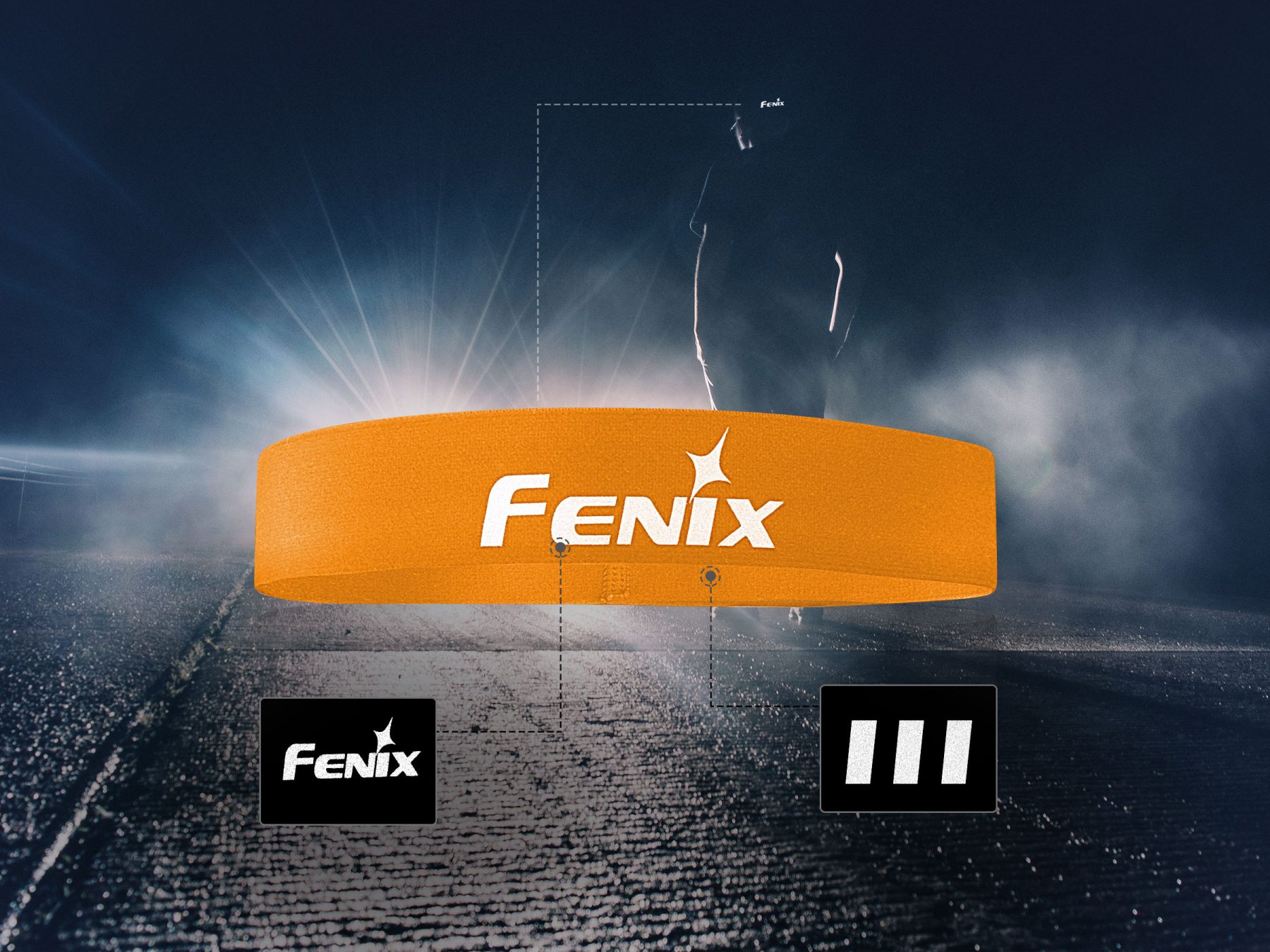 Opaska na głowę Fenix AFH-10 pomarańczowa - obrazek 6