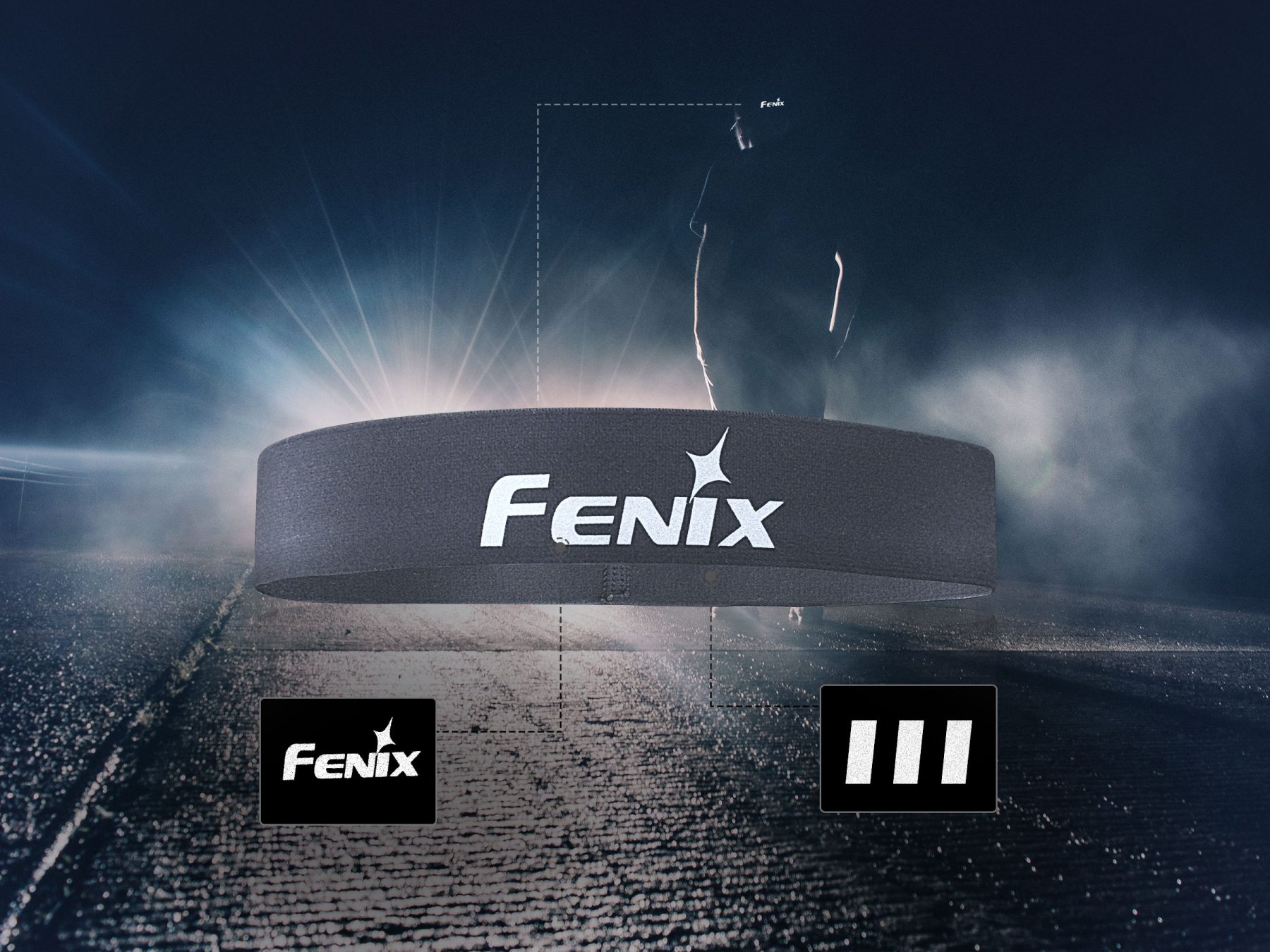 Opaska na głowę Fenix AFH-10 szara - obrazek 5
