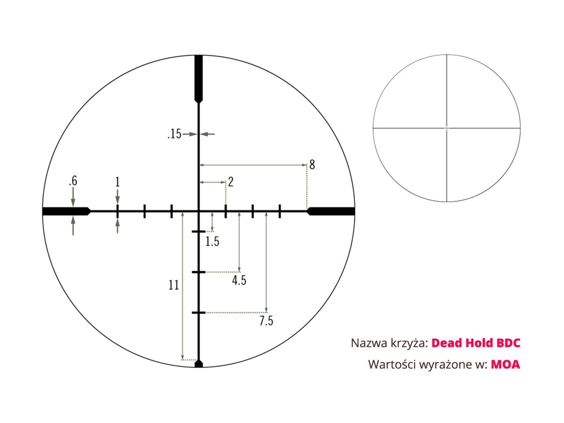 Luneta celownicza Vortex Diamondback 4-12x40 1'' BDC MOA - obrazek 8