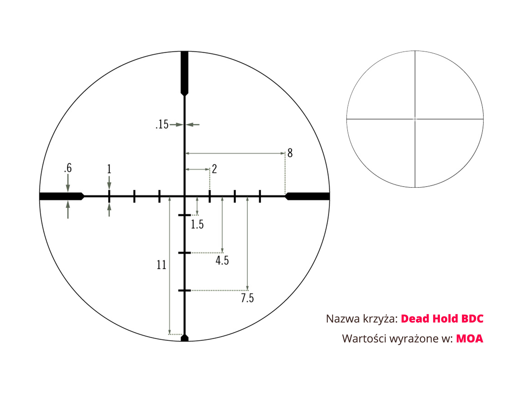 Luneta celownicza Vortex Diamondback 4-12x40 1'' BDC MOA - obrazek 8